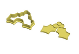 Mistletoe (Holly) cookie cutter and stamp