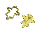 Pumpkin scarecrow cookie cutter and stamp