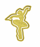 Ballerina Cookie Cutter and stamp