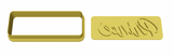 Prince calligraphy lettering cookie cutter and stamp