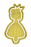 Princess cookie cutter and stamp