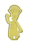 El Leila El Kebera Character Singer ( مغنى ) cookie cutter with stamp