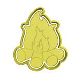 Camping fire Cookie Cutter and STAMP