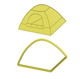 Camping tent Cookie Cutter and STAMP