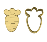 Chubby carrot cookie cutter and stamp