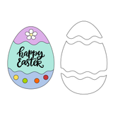 Easter Egg Platter multi-cutter with stamps
