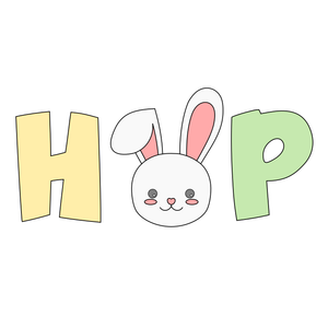 HOP Easter bunny platter cutter and stamp set