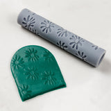 UForm Polymer clay texture roller - Daisy flowers pattern (TR003)