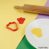 Bunny rabbit paw cookie cutter and stamp