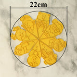 Christmas Platter cutters and stamps set (set of 9 shapes)