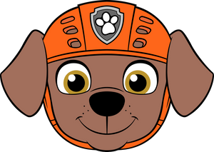 Paw Patrol Zuma head cookie cutter and stamp