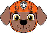 Paw Patrol Zuma head cookie cutter and stamp