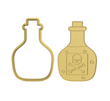 Poison bottle flask cookie cutter and stamp