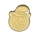 pumpkin with witch hat cookie cutter and stamp