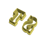 Single letter cookie cutter (S-Z)