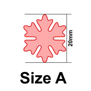 UForm Snowflake shape clay cutter (UF0056)