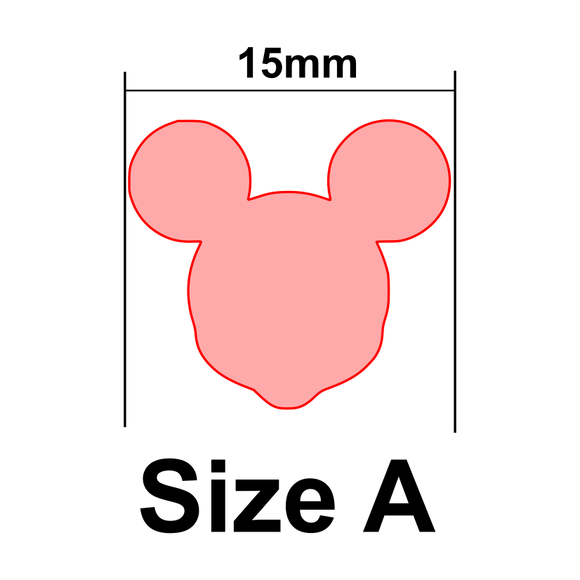 Uform Mickey mouse shape clay cutter (UF0098)