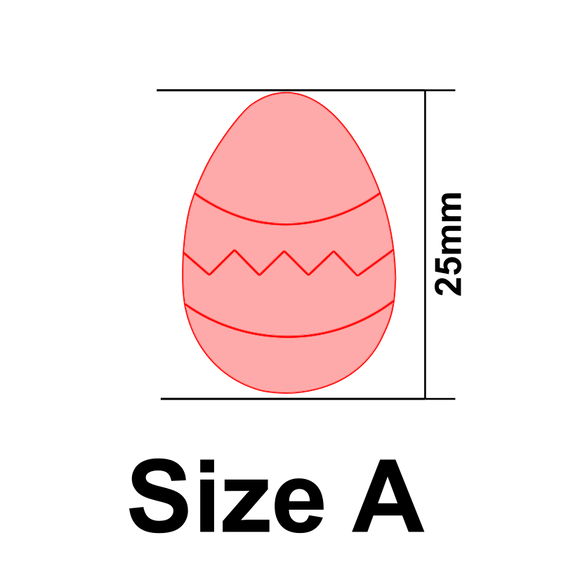 UForm Egg with emboss shape clay cutter (UF0089)