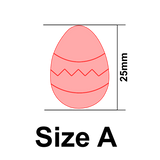 UForm Egg with emboss shape clay cutter (UF0089)