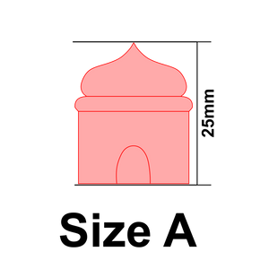 UForm Mosque with emboss  shape clay cutter (UF0092)