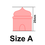UForm Mosque with emboss  shape clay cutter (UF0092)