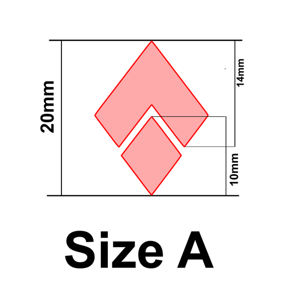 UForm 2 piece diamond shape clay cutter (UF0062)