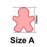 UForm Gingerbread man shape clay cutter (UF0051)