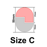 UForm oval couple shape clay cutter (UF0025)