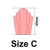 UForm Art deco 9  shape clay cutter (UF0096)