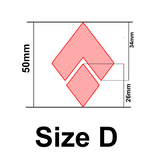 UForm 2 piece diamond shape clay cutter (UF0062)
