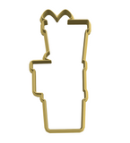 Stacked Christmas gifts cookie cutter