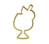 Summer drink pina colada cookie cutter