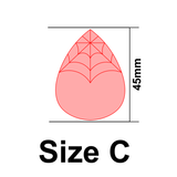 UForm Teardrop spider web shape clay cutter (UF0118)