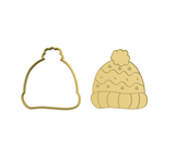 Christmas winter beanie hat cookie cutter and stamp