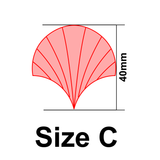 UForm Art Deco 5 fan shape clay cutter (UF0074)