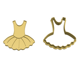 Ballet dress cookie cutter and stamp