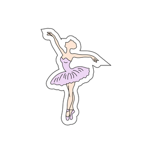 Ballerina Cookie Cutter and stamp