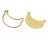 Banana cookie cutter and stamp