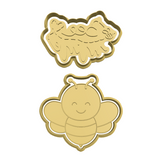 Bee Mine Valentine's cookie cutters and stamps (set of 2)