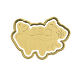 Bee mine lettering cookie cutter and stamp