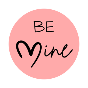 Be Mine lettering stamp