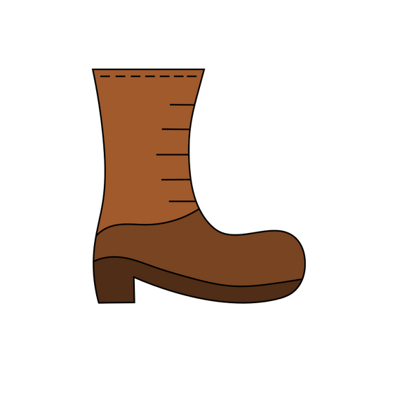 Boots shoes cookie cutter and stamp