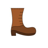 Boots shoes cookie cutter and stamp