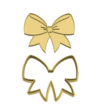 Bow tie ribbon cookie cutter and stamp