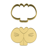 Bunny rabbit nose and mouth cookie cutter and stamp