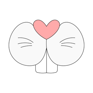 Bunny rabbit nose and mouth cookie cutter and stamp