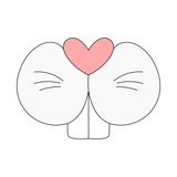 Bunny rabbit nose and mouth cookie cutter and stamp