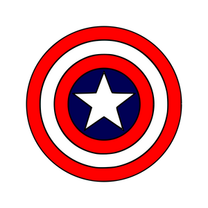 Captain America shield cookie cutter with stamp