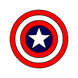 Captain America shield cookie cutter with stamp