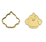 Chubby chick cookie cutter and stamp